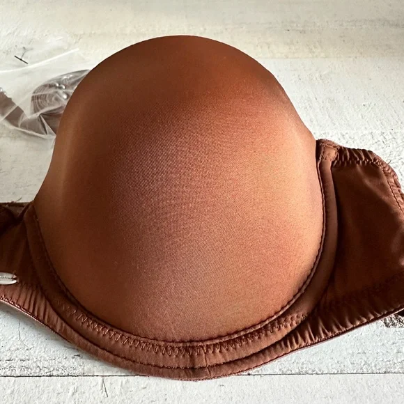 Calvin Klein bronzed strapless padded bra sz: 34A - Picture 6 of 7